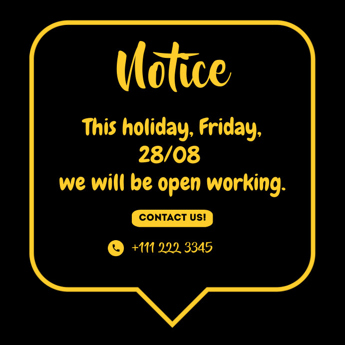 Notice Flyer Template | PosterMyWall