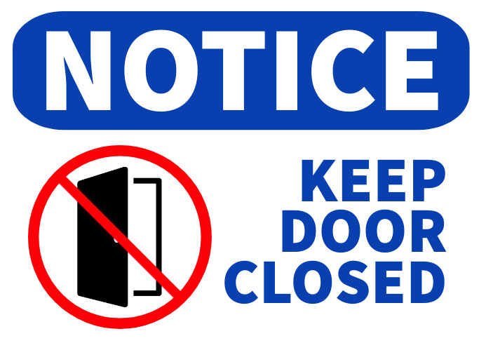 notice-keep-door-closed-sign-open-door-template-postermywall for Free Printable Keep Door Closed Sign Notice keep door closed sign open door Template | PosterMyWall for Free Printable Keep Door Closed Sign