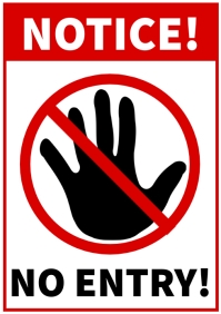 NO ENTRY STAFF ONLY Template PosterMyWall