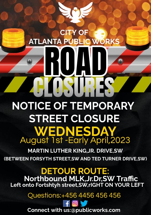 notice of closure flyer Template | PosterMyWall