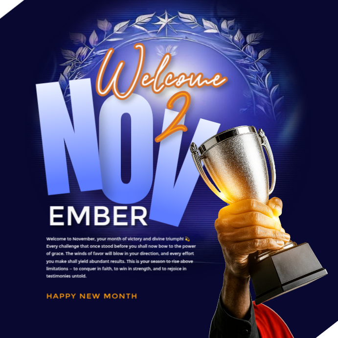November, November 1, new month flyer, happy new month November 1 ...