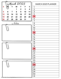 January 2023 daily notes & reminders Template | PosterMyWall