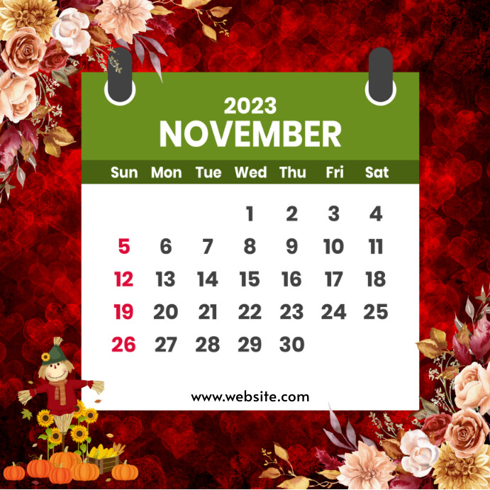 november 2023 calendar,november calendar Template | PosterMyWall November 2023 calendar,november calendar Template | PosterMyWall