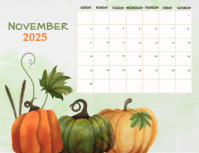November 2025 Calendar Flyer (us Letter) template