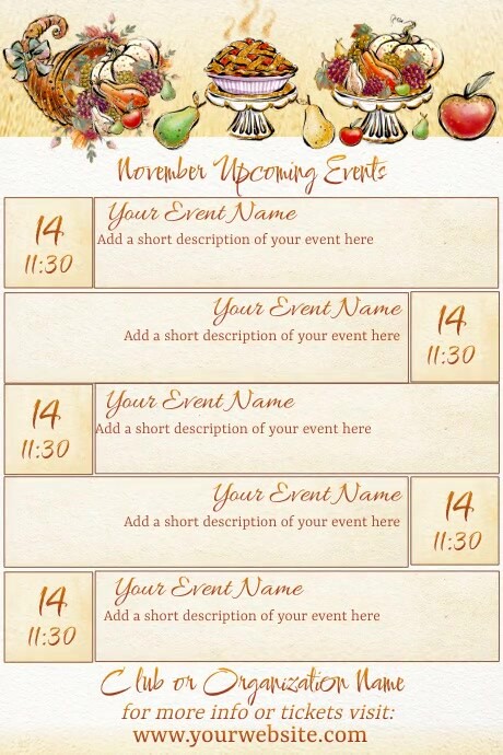 November Calendar by Paula Template | PosterMyWall November Calendar by Paula Template | PosterMyWall