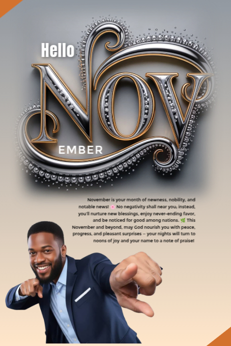 November Poster template