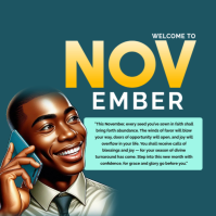 November Instagram Post template