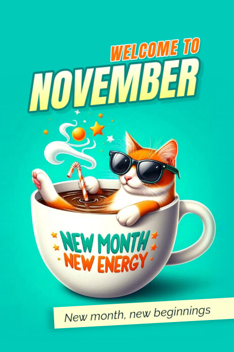 NOVEMBER Template | PosterMyWall