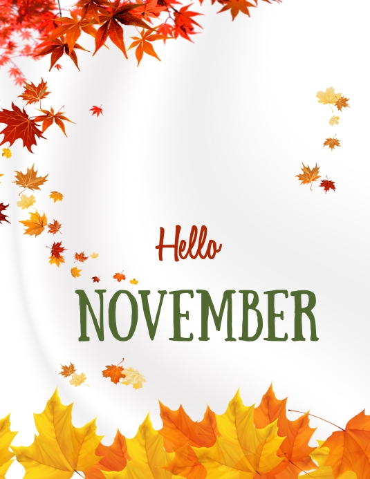 NOVEMBER Template PosterMyWall