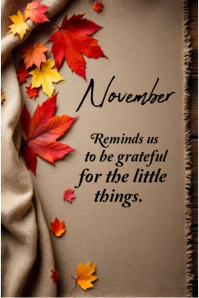November Poster template
