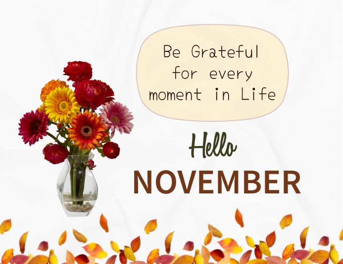 Copy of NOVEMBER | PosterMyWall