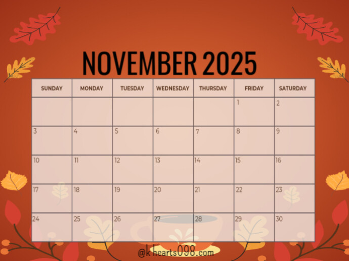 November Template | PosterMyWall