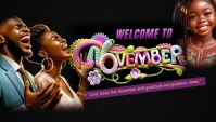 November En-tête de blog template