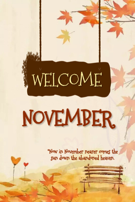 NOVEMBER Template | PosterMyWall