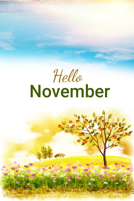 NOVEMBER Template | PosterMyWall