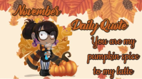 November Digital Display template