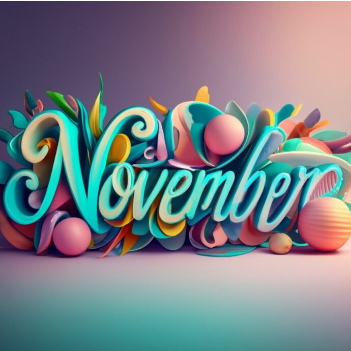 November New month template | PosterMyWall