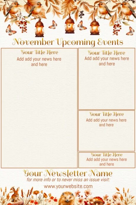 November Newsletter by Paula Template | PosterMyWall