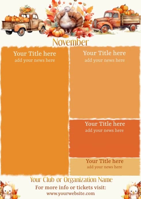 November Newsletter by Paula Template | PosterMyWall