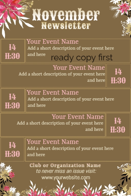 Copy of November Newsletter | PosterMyWall