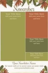 November newsletter template | PosterMyWall