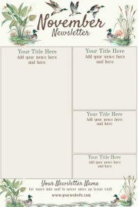 November Newsletter Template | PosterMyWall