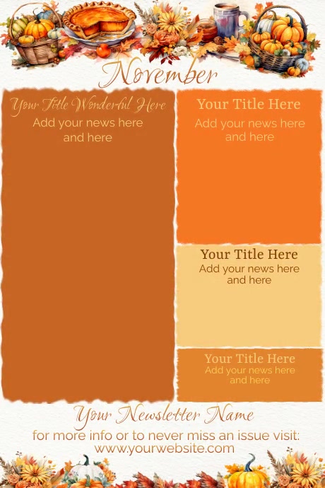 November Newsletter Template | PosterMyWall
