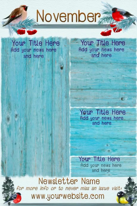 November Newsletter Template | PosterMyWall