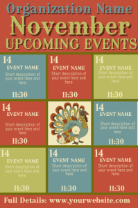 April Upcoming Events Template | PosterMyWall