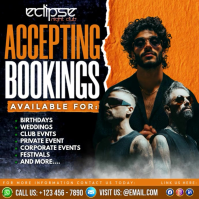 Now Accepting Live Music Bookings Instagram Post template