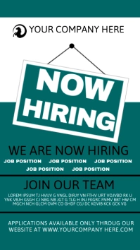 Now Hiring Tampilan Digital (9:16) template