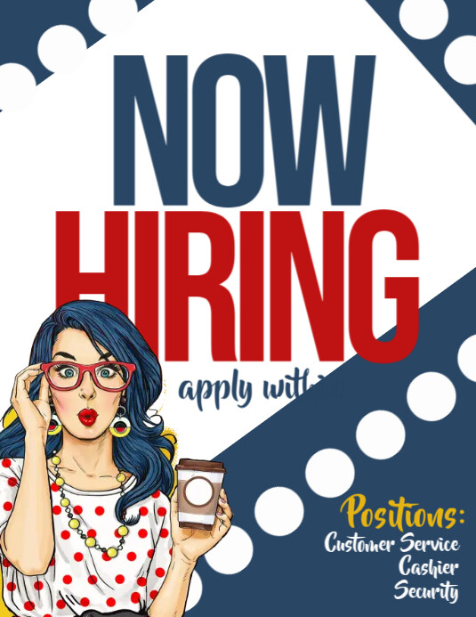 Now Hiring Template PosterMyWall