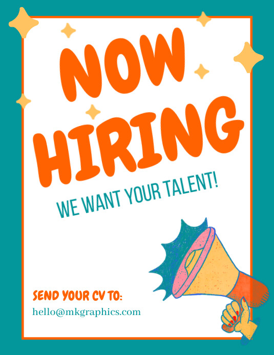 Now Hiring Template PosterMyWall