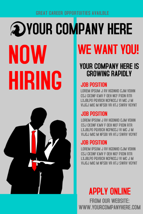Now Hiring Template PosterMyWall Now Hiring Template PosterMyWall