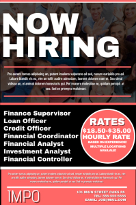 290 Now Hiring Flyer Customizable Design Templates