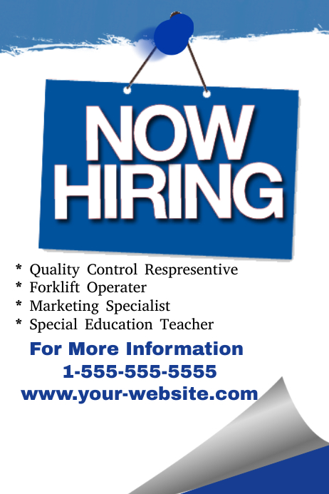 Now Hiring Flyer PosterMyWall Now Hiring Flyer PosterMyWall