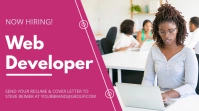 Now Hiring Professionals Twitter Post Design template