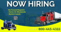 Now Hiring Truck Drivers Tempalte Facebook Shared Image template