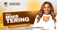 Now ministering church flyer template Instagram portrait Ibinahaging Larawan sa Facebook