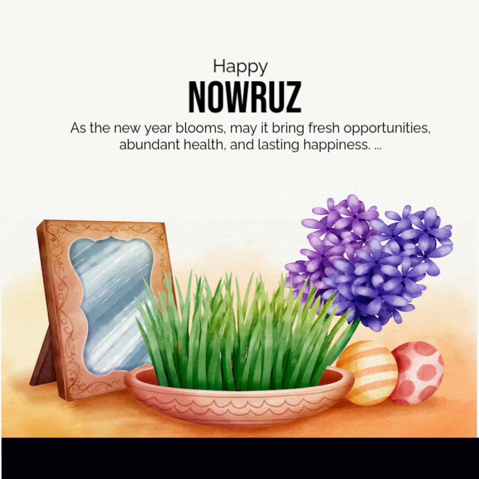 nowruz Instagram na Post template