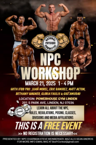 NPC Workshop Flyer Plakat template