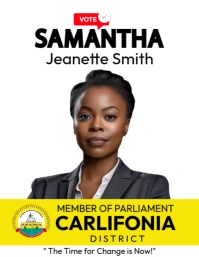 NRM Uganda election campaign poster Volantino (US Letter) template