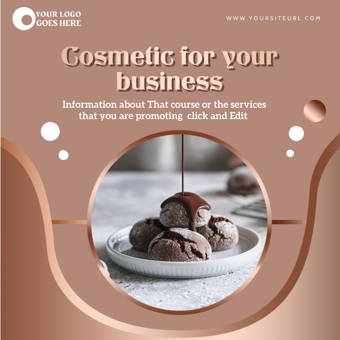 nude instagram ad for cookies product template
