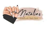 Nude Pastel Nail Tech Logo Label template