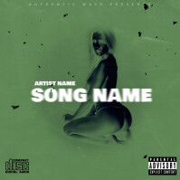 Nude Woman Album cover template