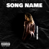 Nude Woman Album cover template