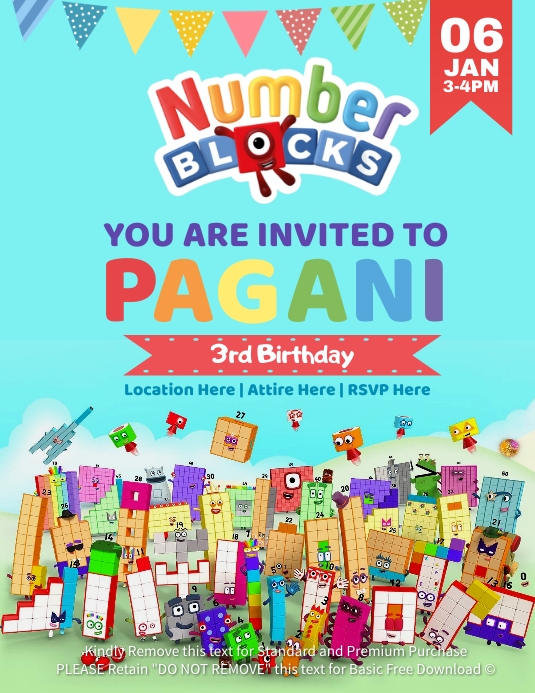 Number Blocks Poster.pdf Number Blocks Template | PosterMyWall