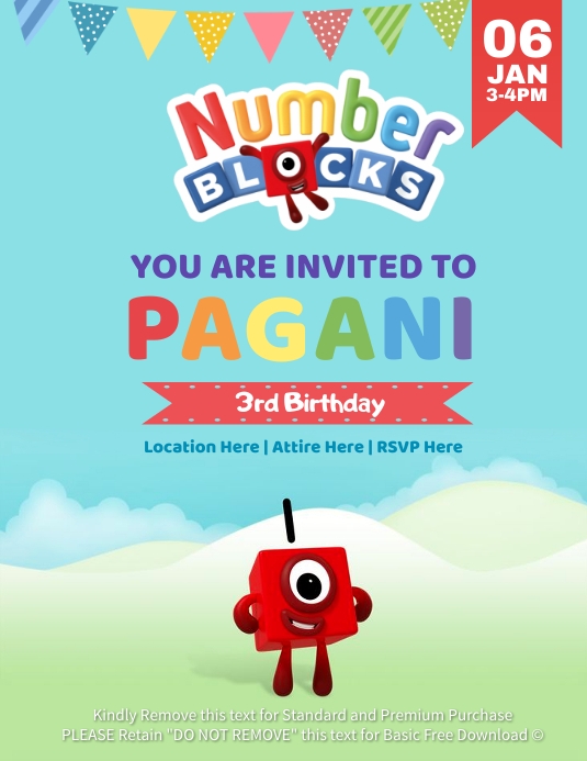 Copy of Number Blocks | PosterMyWall
