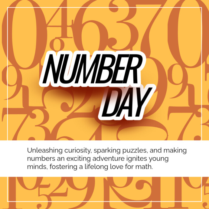 Number Day Instagram Post Template | PosterMyWall
