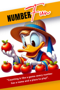 number Poster template